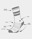 Chaussettes Pulse Multi-sport rouges et noire