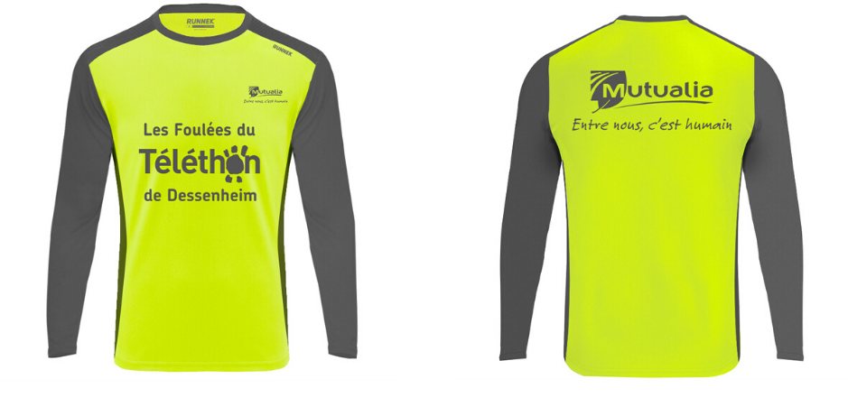 Maillots pour les Foulées du Téléthon