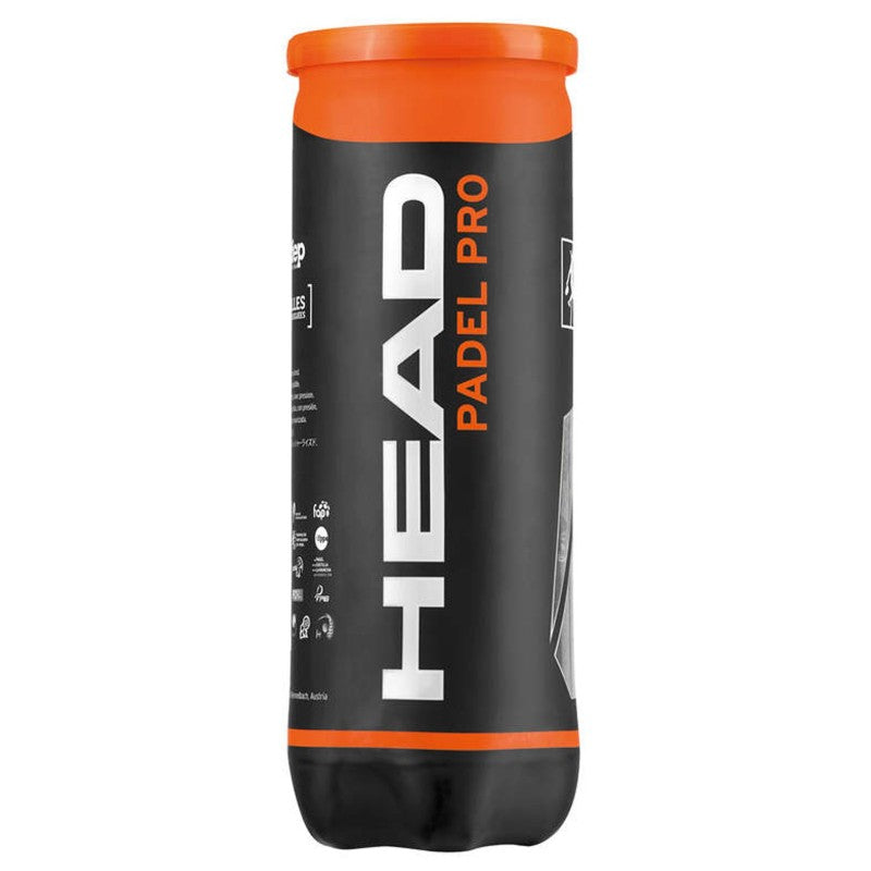 BOÎTE DE 3 BALLES DE PADEL HEAD PADEL PRO RFID