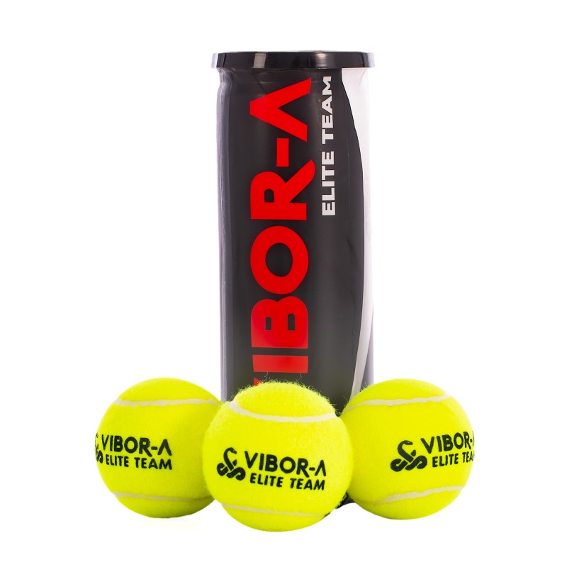 TUBE DE 3 BALLES DE PADEL VIBOR-A ELITE TEAM